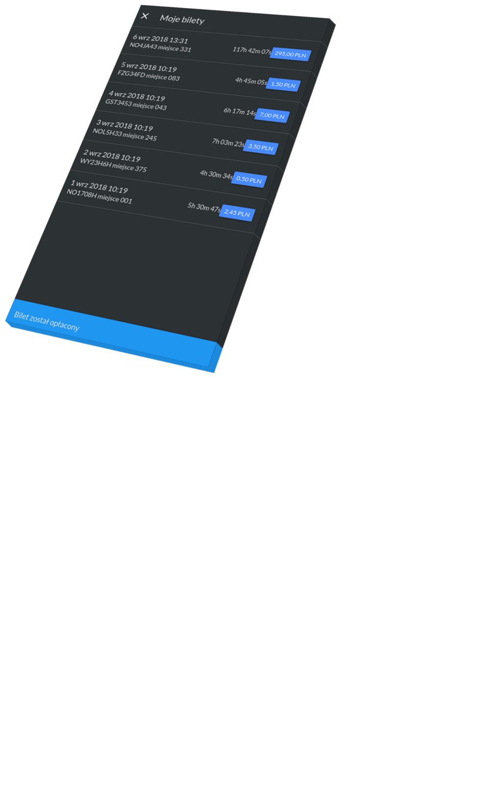 Zrzut ekranu aplikacji ParkGuide