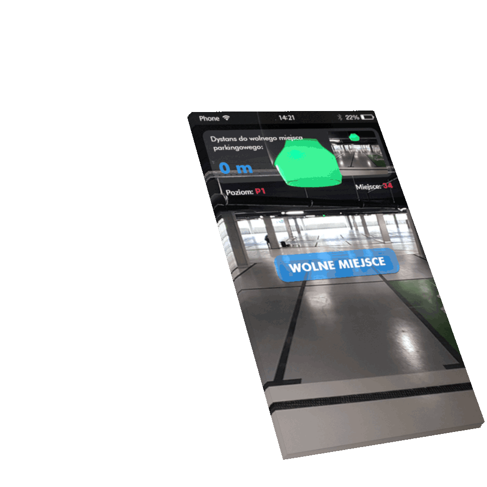 Zrzut ekranu aplikacji ParkGuide